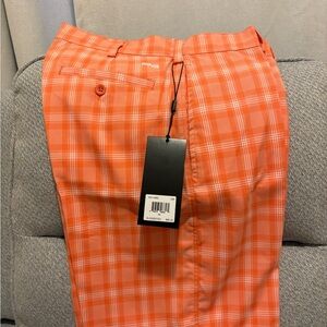 Ping SensorCool Orange Plaid Shirt